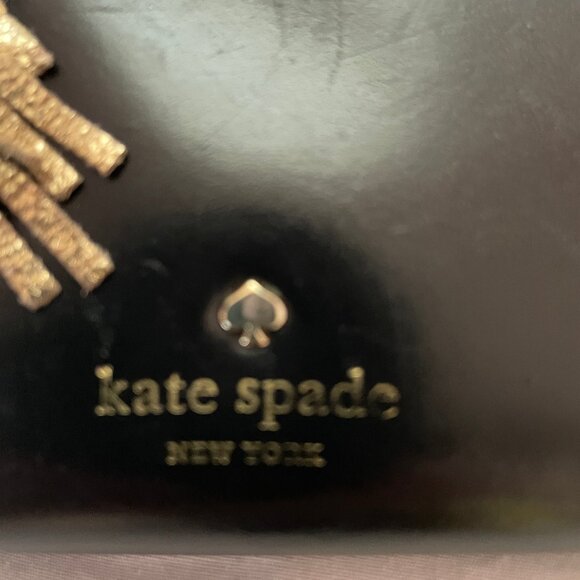 KATE SPADE Haute Stuff Piñata Llama Lacey Zip Around Leather Clutch Wallet READ - Picture 11 of 16